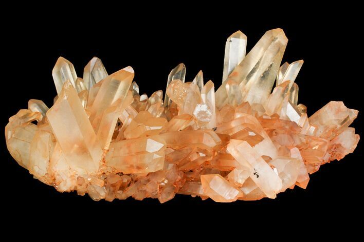 Tangerine Quartz Crystal Cluster - Madagascar #156962